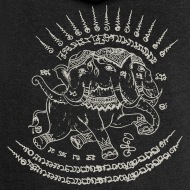 Sak Yant Thai Tattoo Three-headed Elephant Gift' Women's Premium Zip Hoodie
